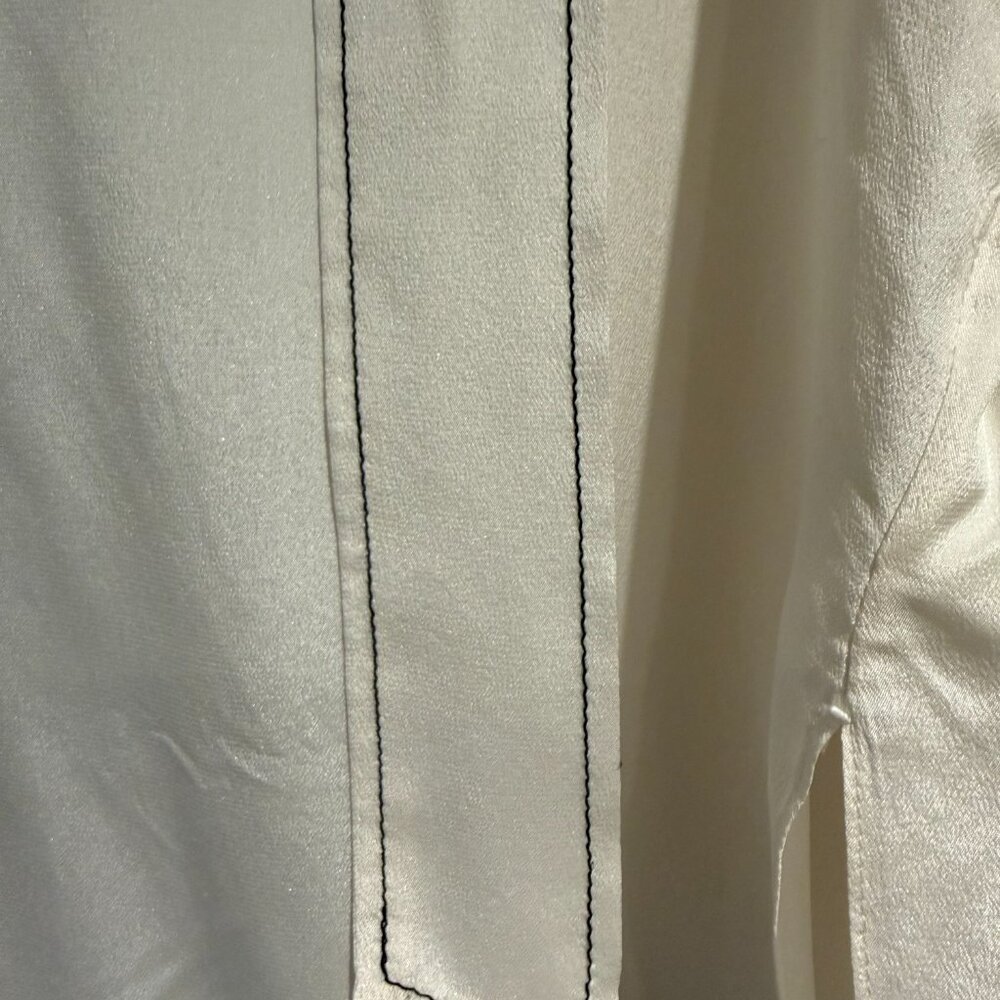 Alice + Olivia Ivory Blouse with Tie Detail - Picture 3 of 13